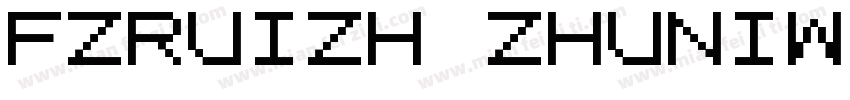 FZRUIZH ZHUNIW GB10字体转换